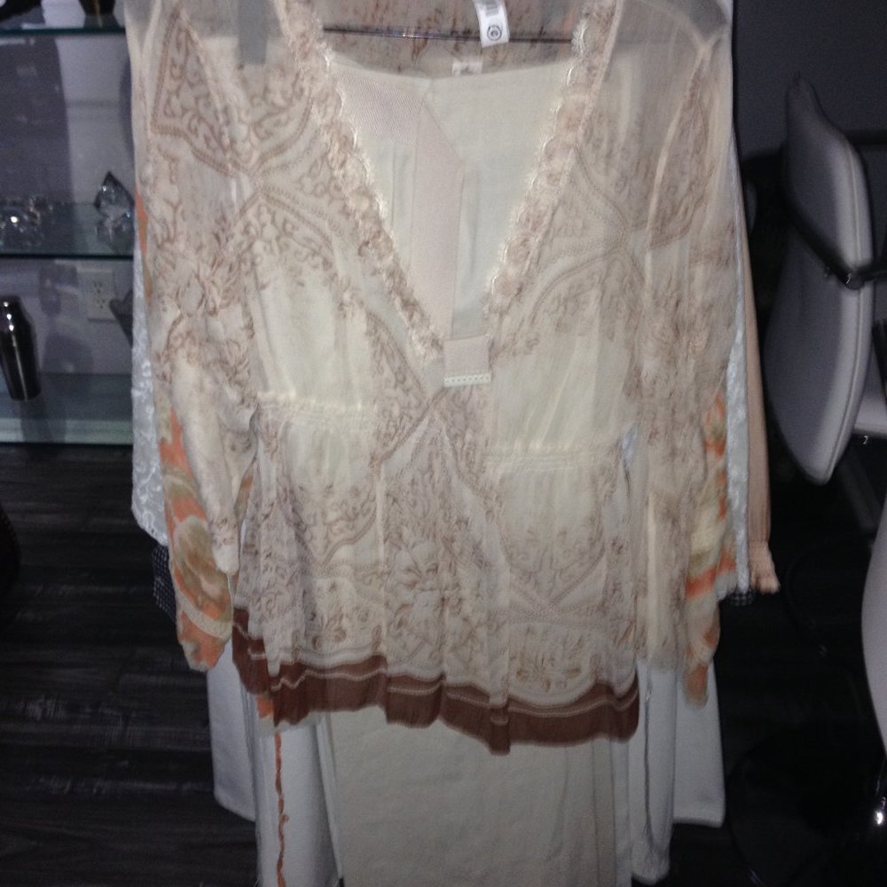Elie Tahari Silk Blouse with matching Pant